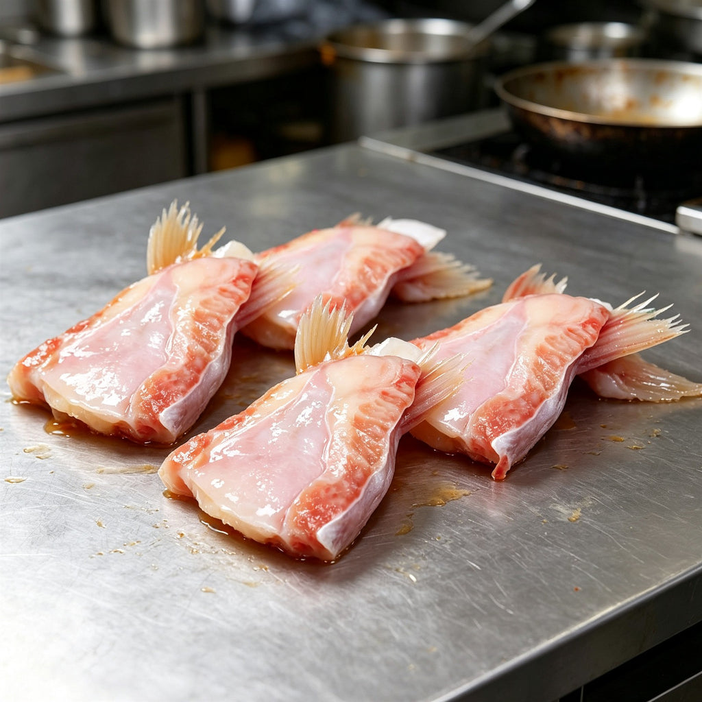 Fresh Skin-On Fish Fin Pieces