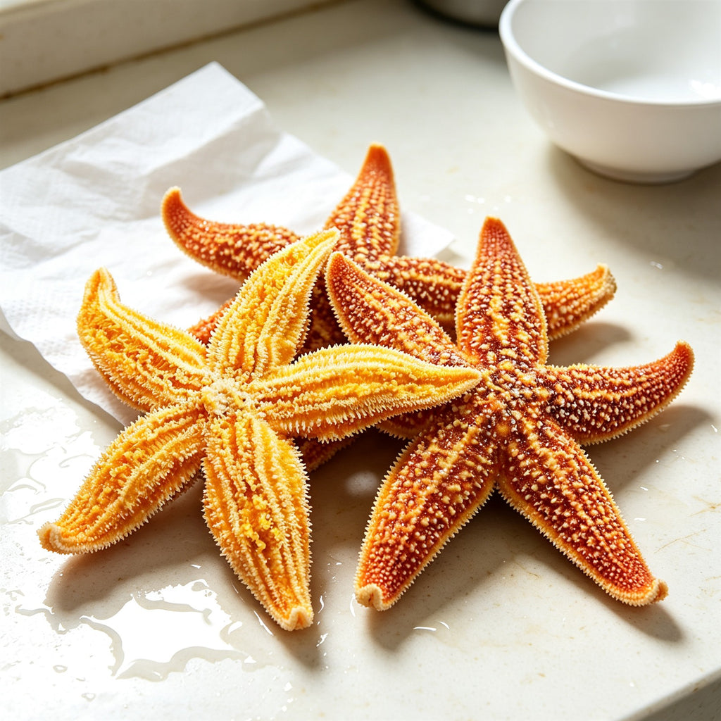 Fresh Whole Golden Five-Arm Starfish