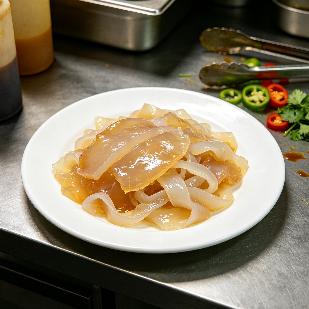 Fresh Chilled Jellyfish Salad Slices