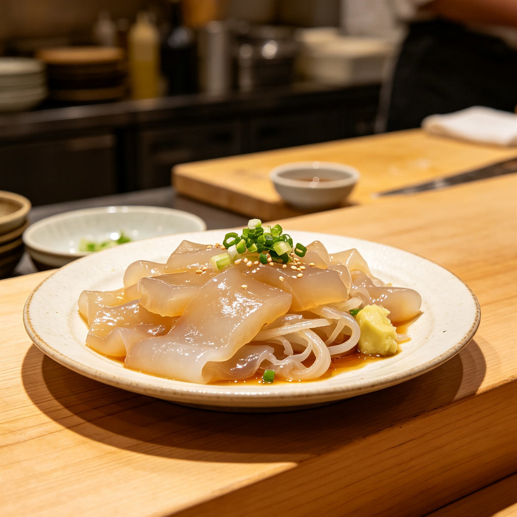 Fresh Chilled Jellyfish Salad Slices