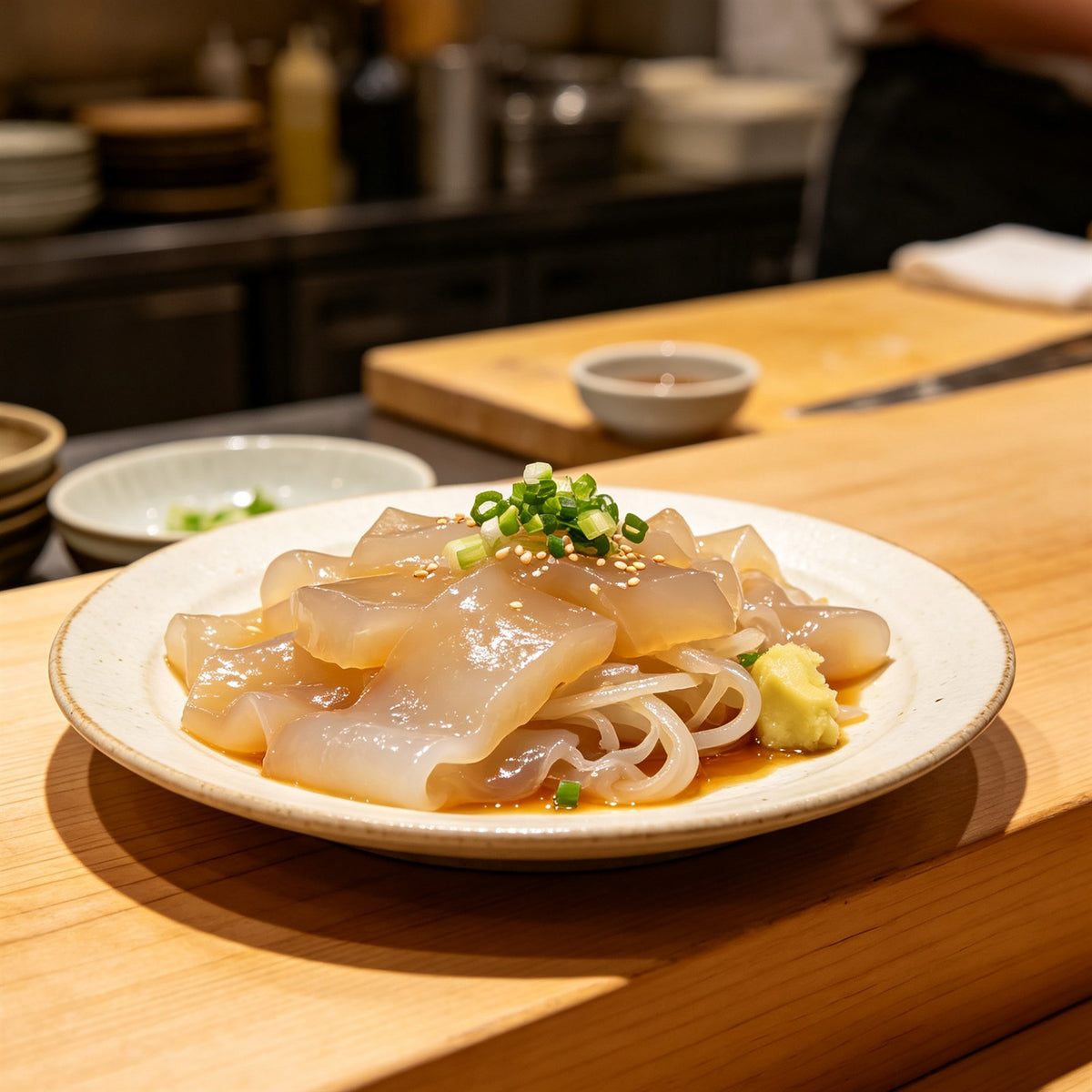 Fresh Chilled Jellyfish Salad Slices